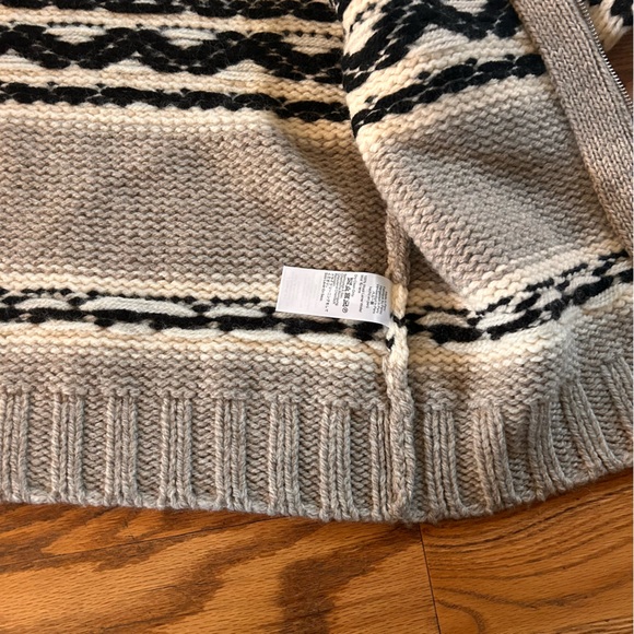 Madewell Fair Isle zip front Cardigan jacket in wool, size small - Picture 11 of 14